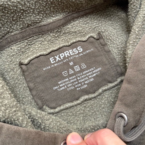 Vintage Express Distressed Hoodie - Picture 6 of 8